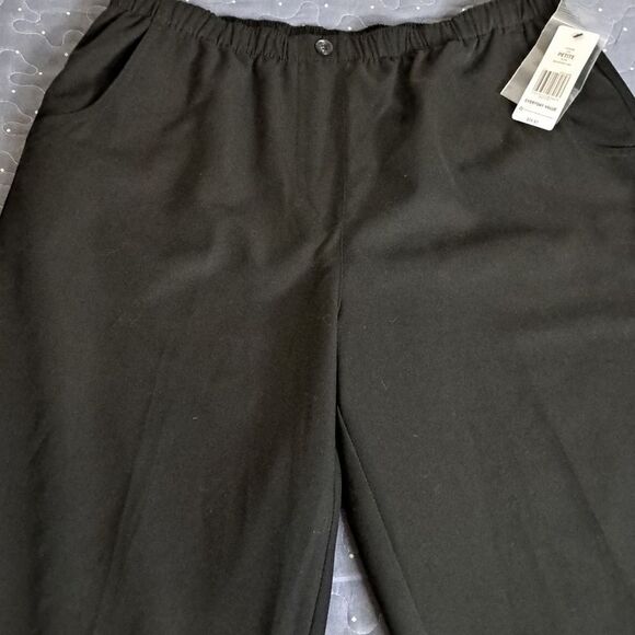 Kim Rogers black microfiber pants size 12 petite NWT - Picture 2 of 6